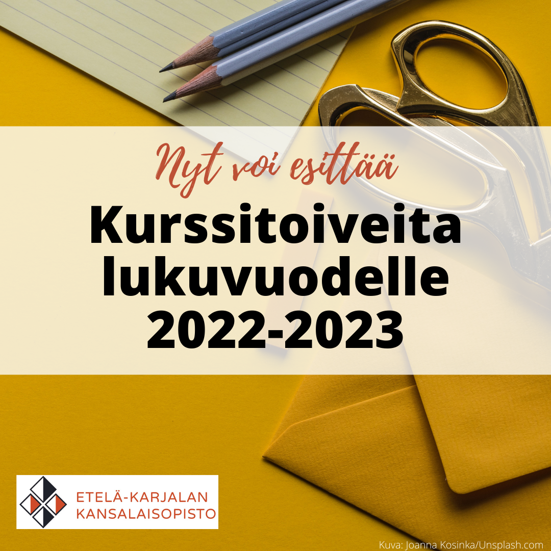 Lähetä Kurssitoiveesi Ja Osallistu Arvontaan!