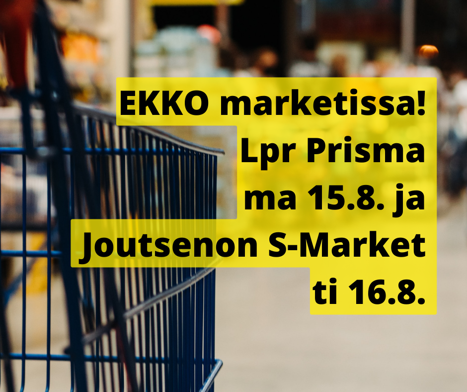 Marketeissa Ilmoittautumispäivät 15.–16.8.2022