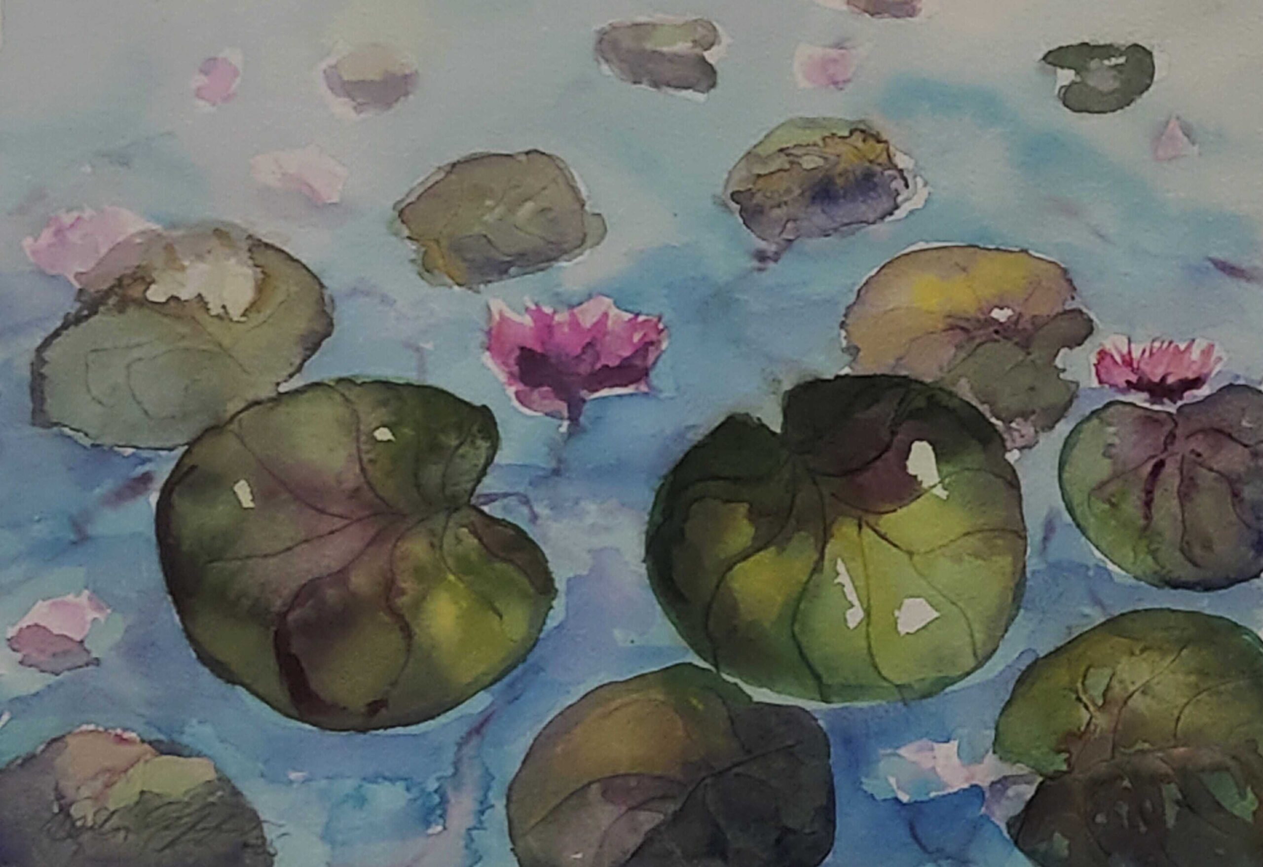 Olipa kerran – Akvarellimaalauskurssin taidenäyttely opistotalolla